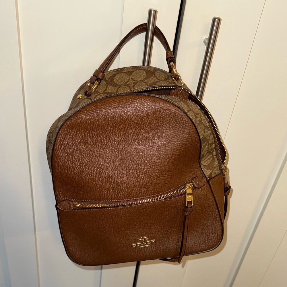 Classic coach brown backpack
